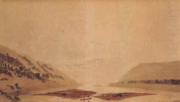 Caspar David Friedrich Mountainous River Landscape (mk45) china oil painting image